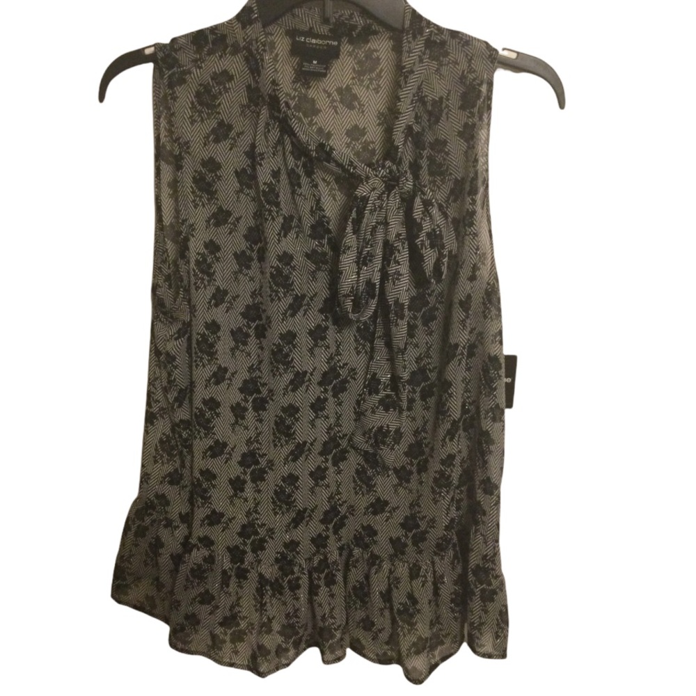 Liz Claiborne foral Blouse Size Medium